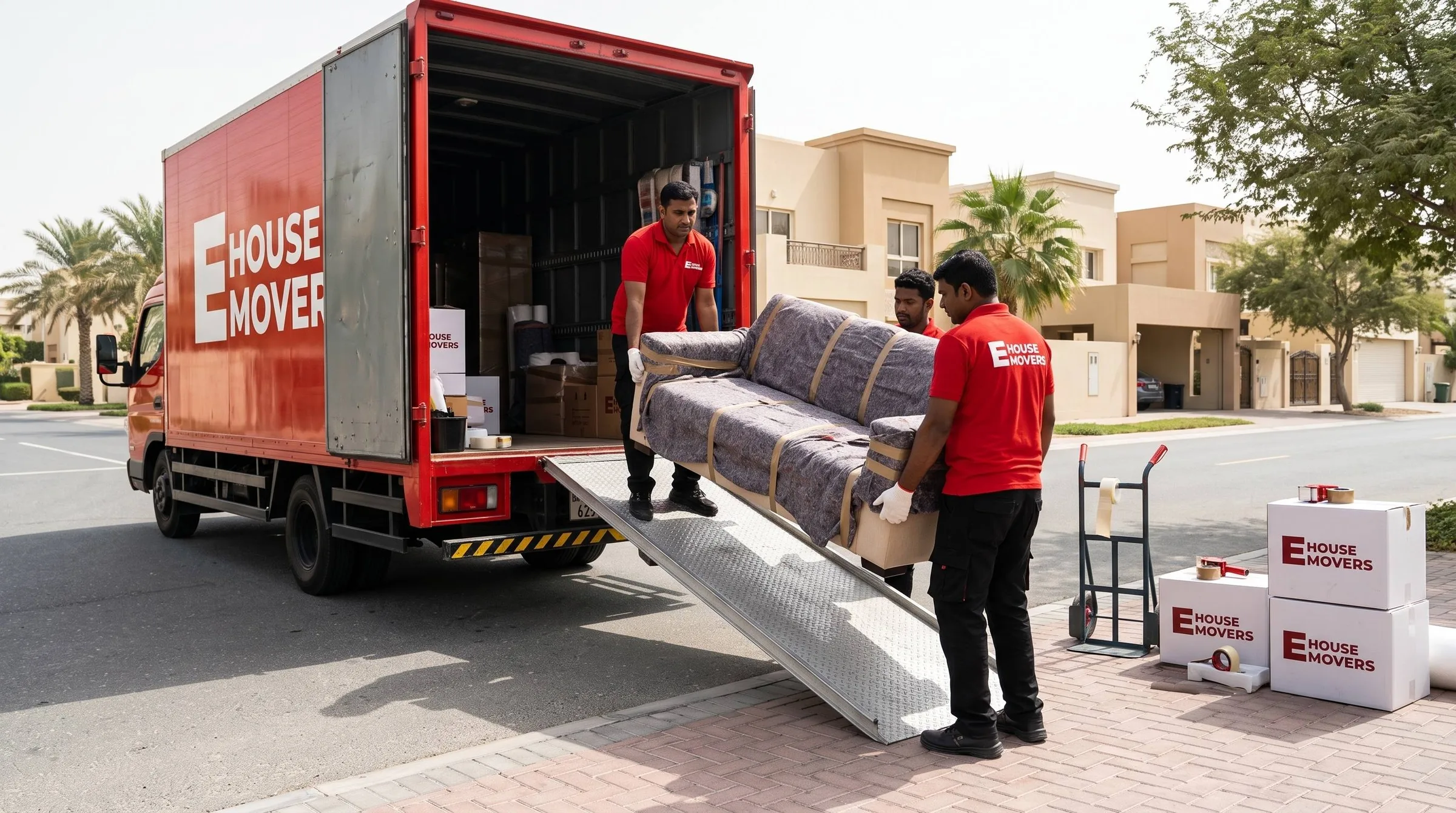 full service vs partial moves in dubai