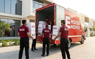 moving team loading boxes